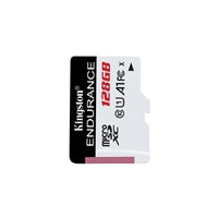 Kingston SDCE/128GB High Endurance micro SD Flash Memory Card, 128GB, Class 10, A1, UHS-I U1, Retail Packed Kingston SDCE/128GB High Endurance micro SD Flash Memory Card, 128GB, Class 10, A1, UHS-I U1, Retail Packed